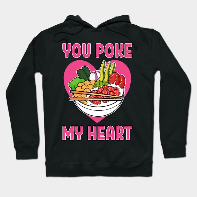 Poke Bowl Hawaiian Sushi Anime Fish Seafood Aloha Hoodie by amango